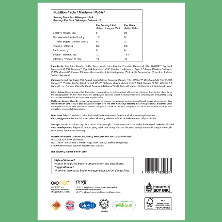 Moveon Nutrition Fact